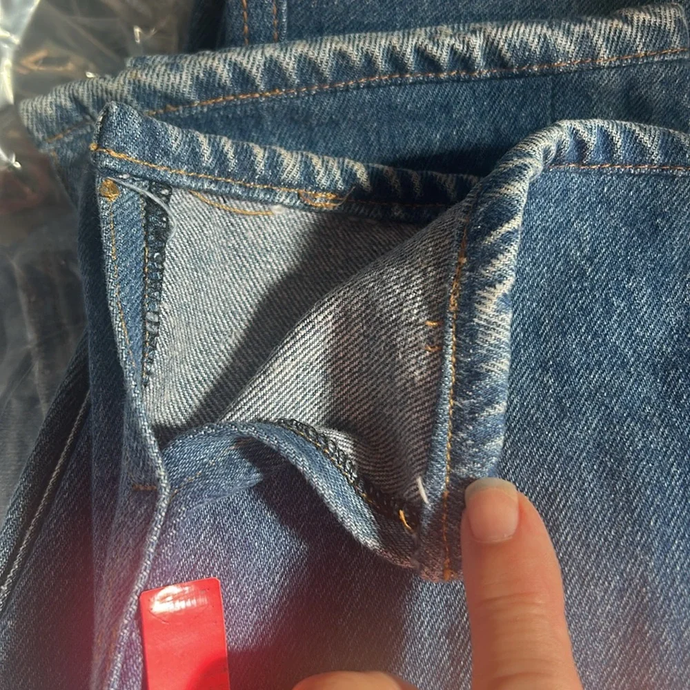 Re/Done x Levi’s Blue Straight Leg Jeans - Picture 10 of 10